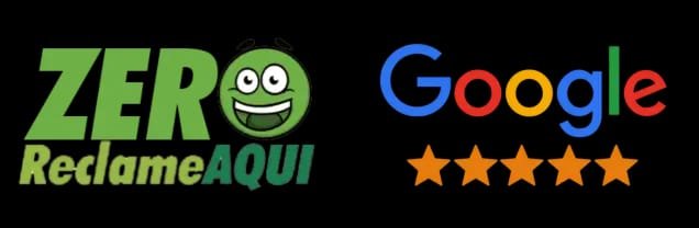Selo Reclame Aqui e Google